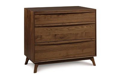 Nakas 3 Laci Modern Kayu Jati KNL 067