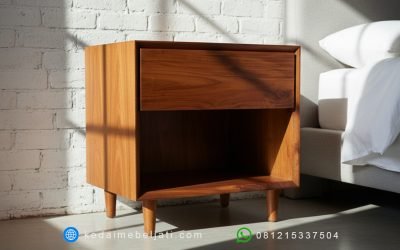 Nakas Minimalis Vintage Modern Kayu Jati Jepara