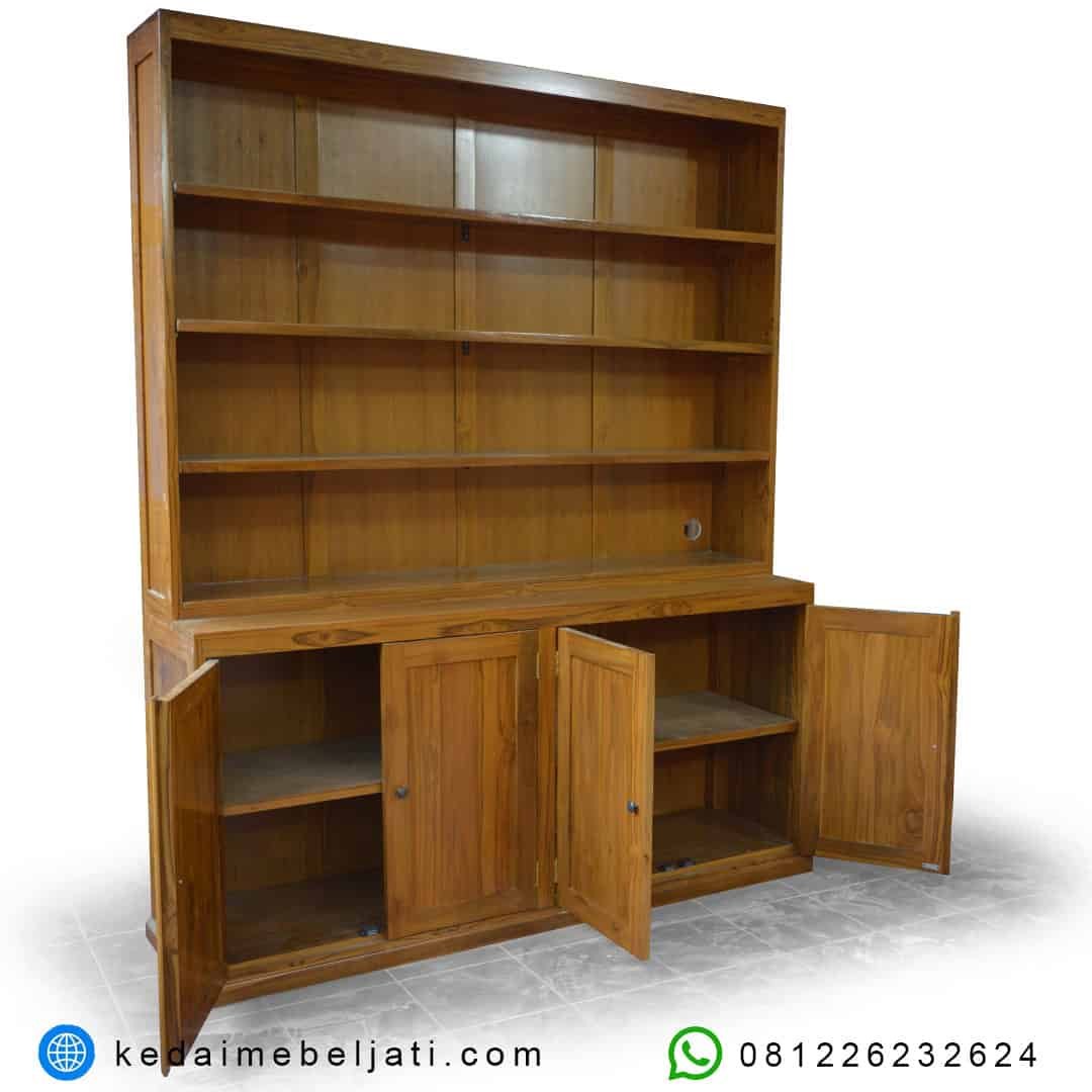 Rak Buku Jati