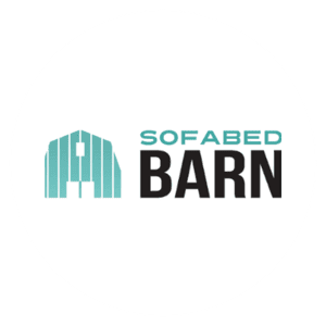 Sofabed Barn logo featuring a stylised barn and text for UK narrowboat lifestyle.