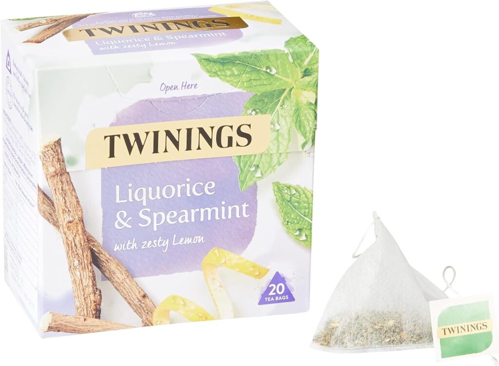 Twinings Liquorice and Spearmint tea for hormonal acne