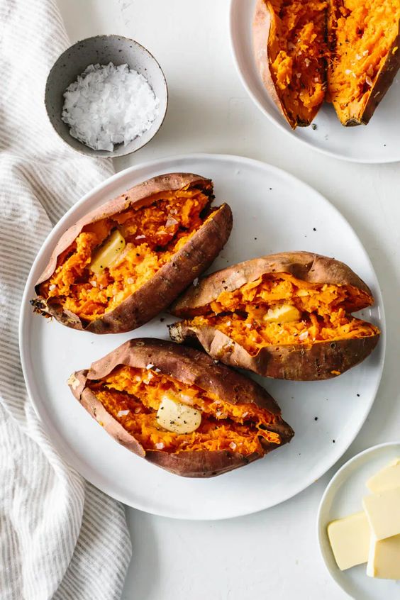 Sweet potatoes for glowy skin