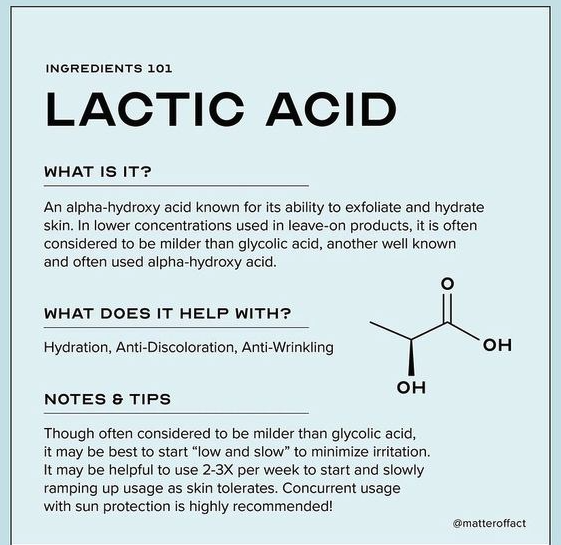 Benefits of lactic acid vs retinol