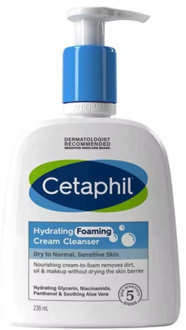 Cetaphil Hydrating Foaming Cream Cleanser