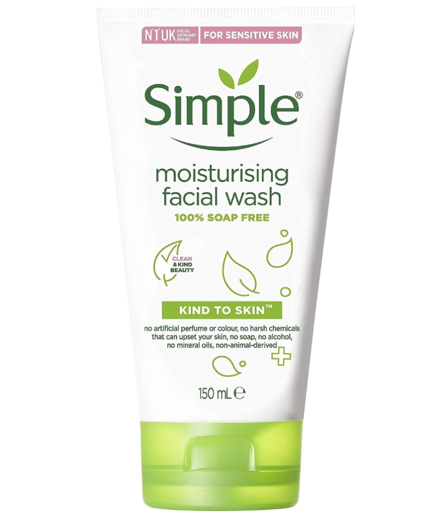 Simple moisturizing facial wash review