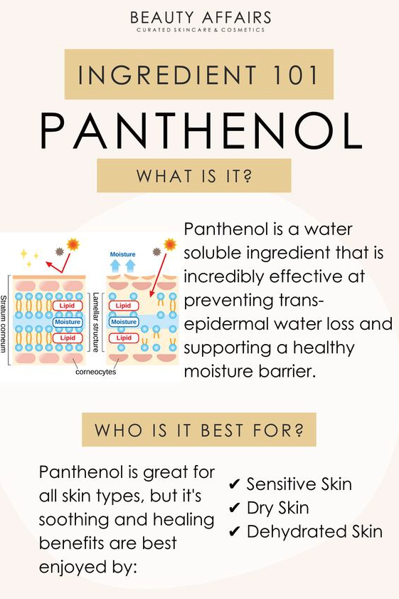 Panthenol in skincare
