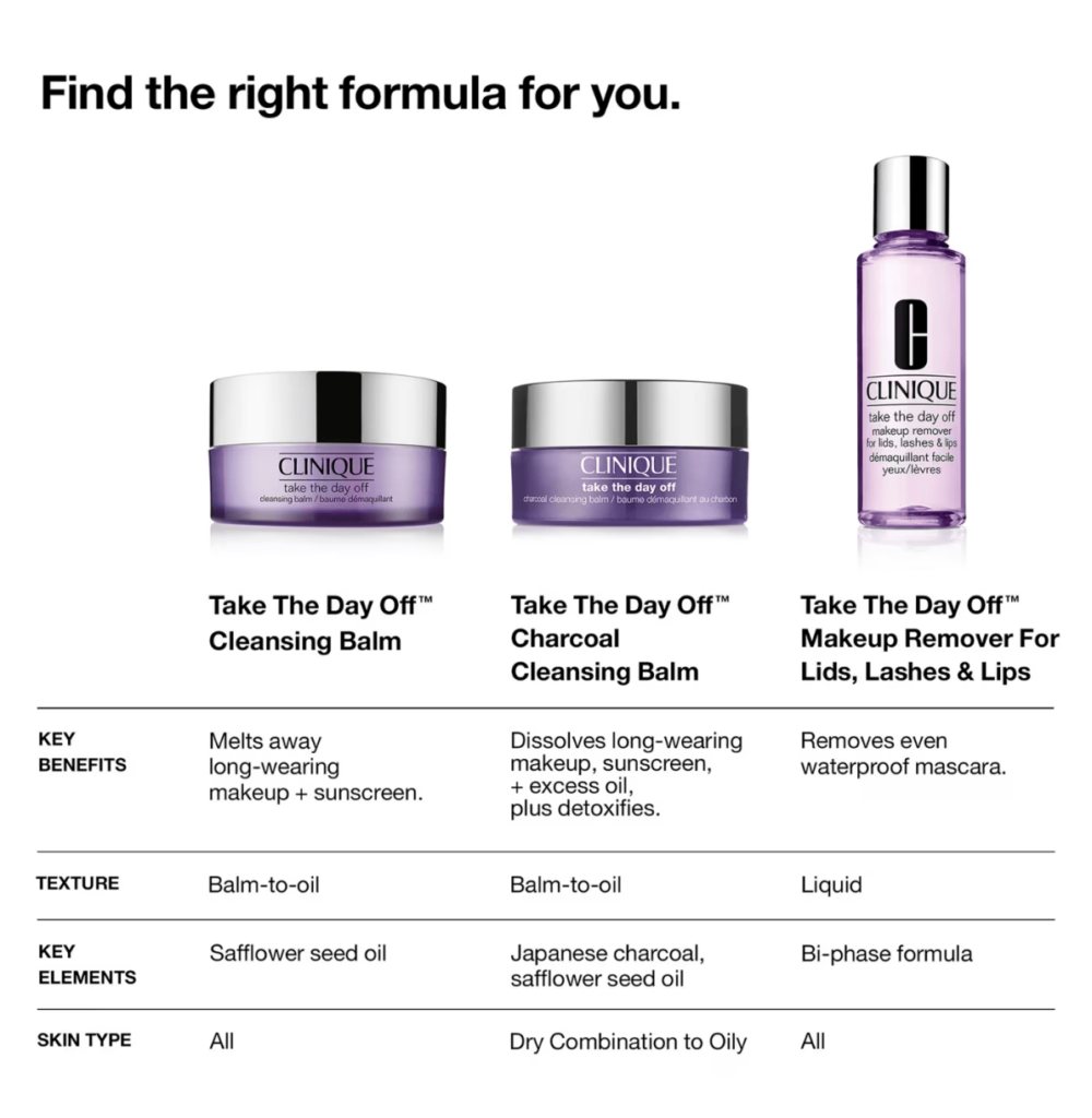 Clinique cleansing balm vs oil