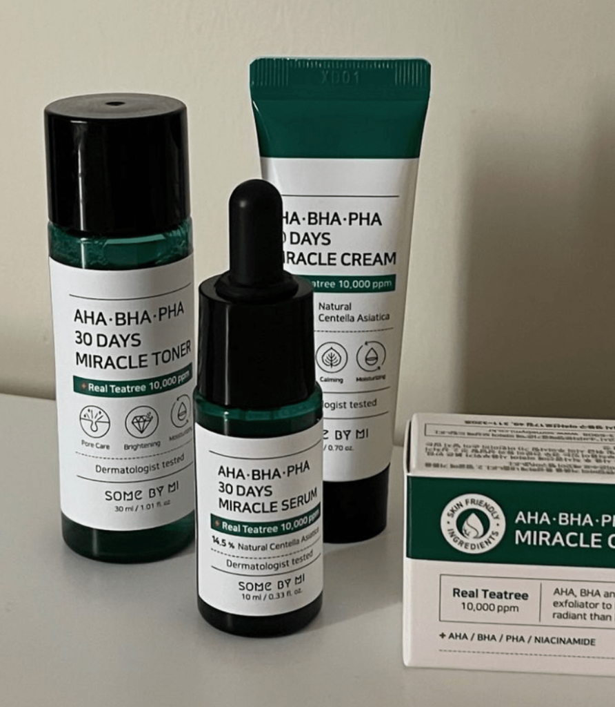 Korean chemical exfoliants