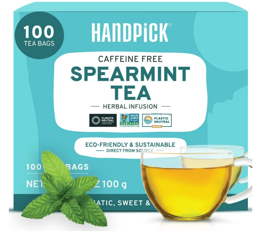 Drink spearmint tea Drink spearmint tea