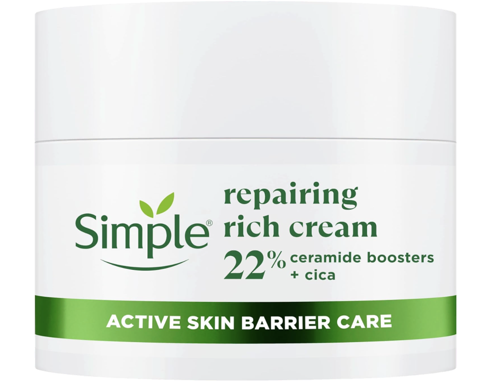 Simple Repairing Rich Face Cream | Best Moisturisers for Clog Prone Skin