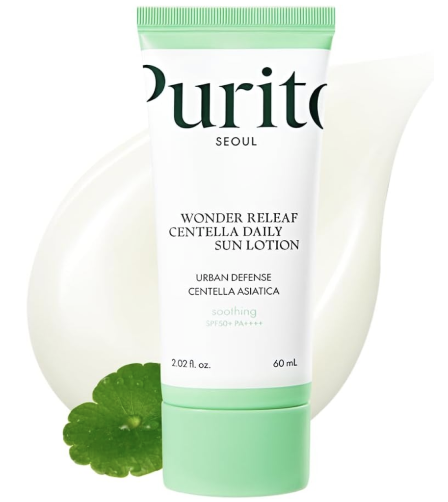 Purito SEOUL Wonder Releaf Centella Daily Sun Lotion | Best sunscreen for acne-prone skin