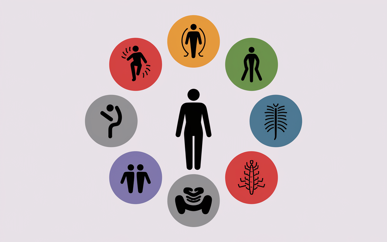 Infographie des causes de douleur aux omoplates