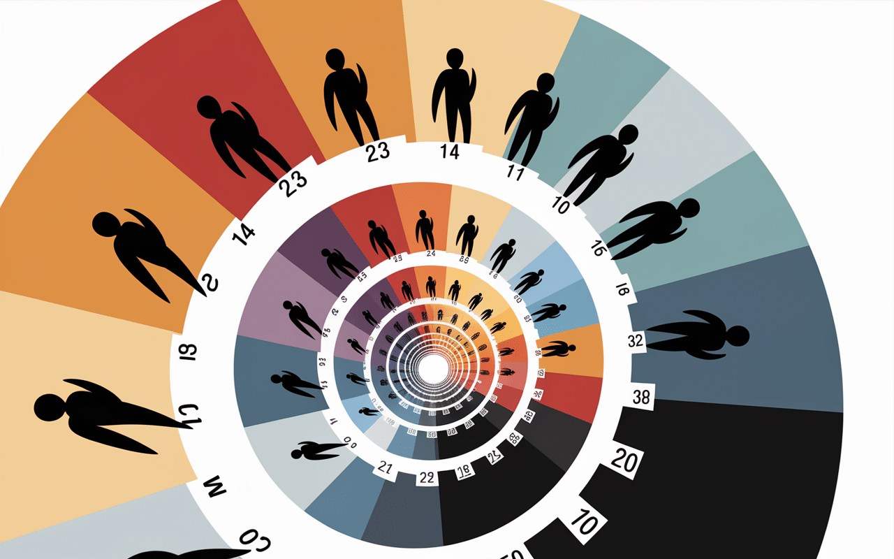 Escalier symbolisant la descente vers l'épuisement