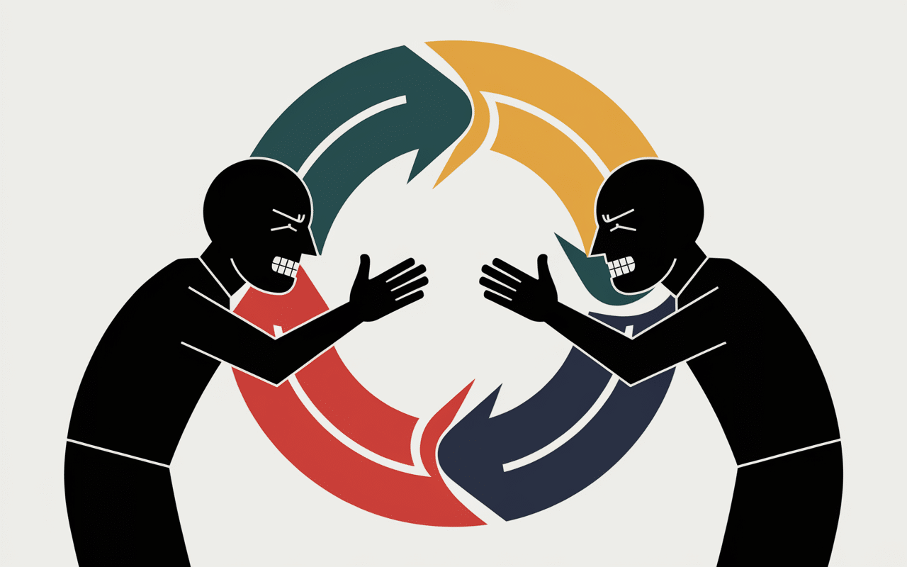 Cercle vicieux, mari reproche, tension relationnelle