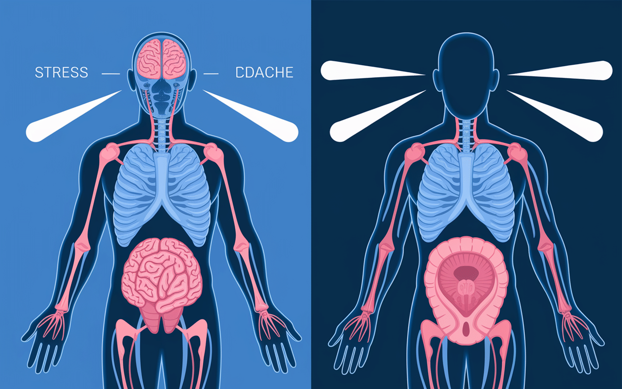 Schéma causes anéjaculation stress physiologie