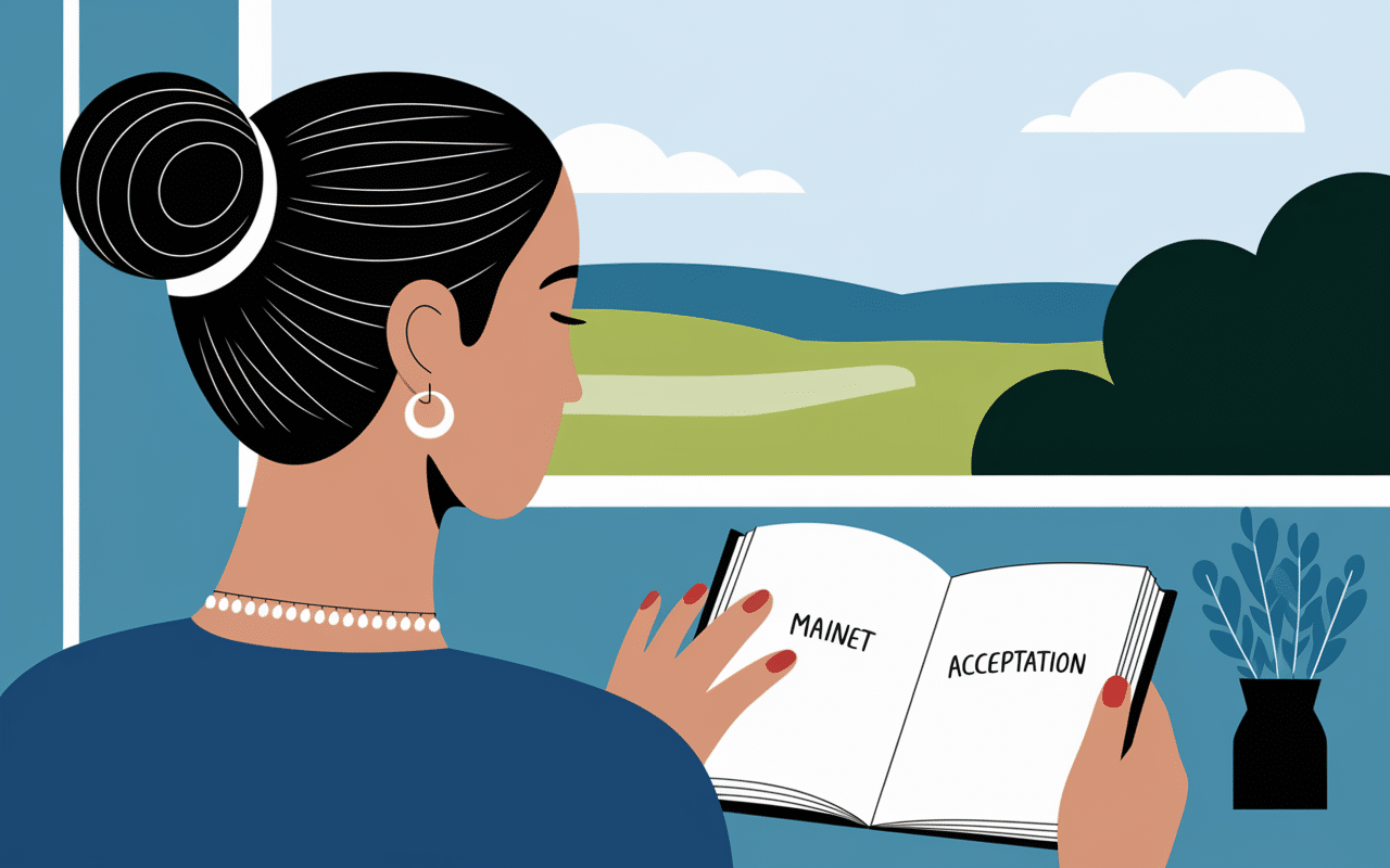 Personne pratiquant techniques de recul et respiration