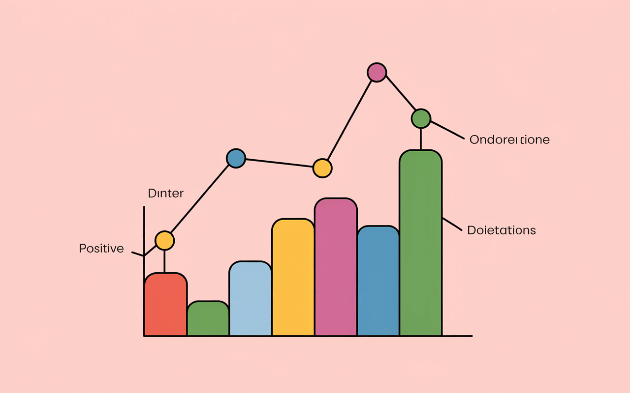Tableau bidimensionnel, points colorés, axes des orientations LGBT