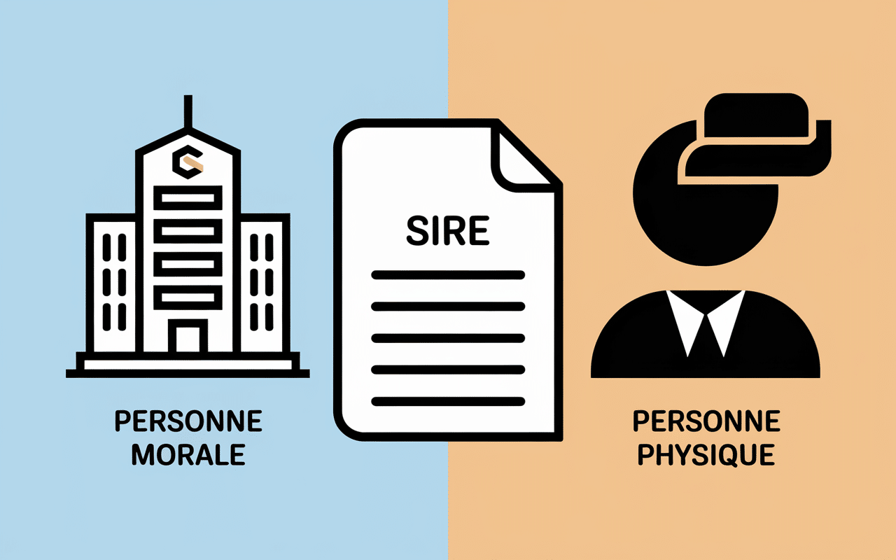 Illustration des types d'unités légales avec SIREN