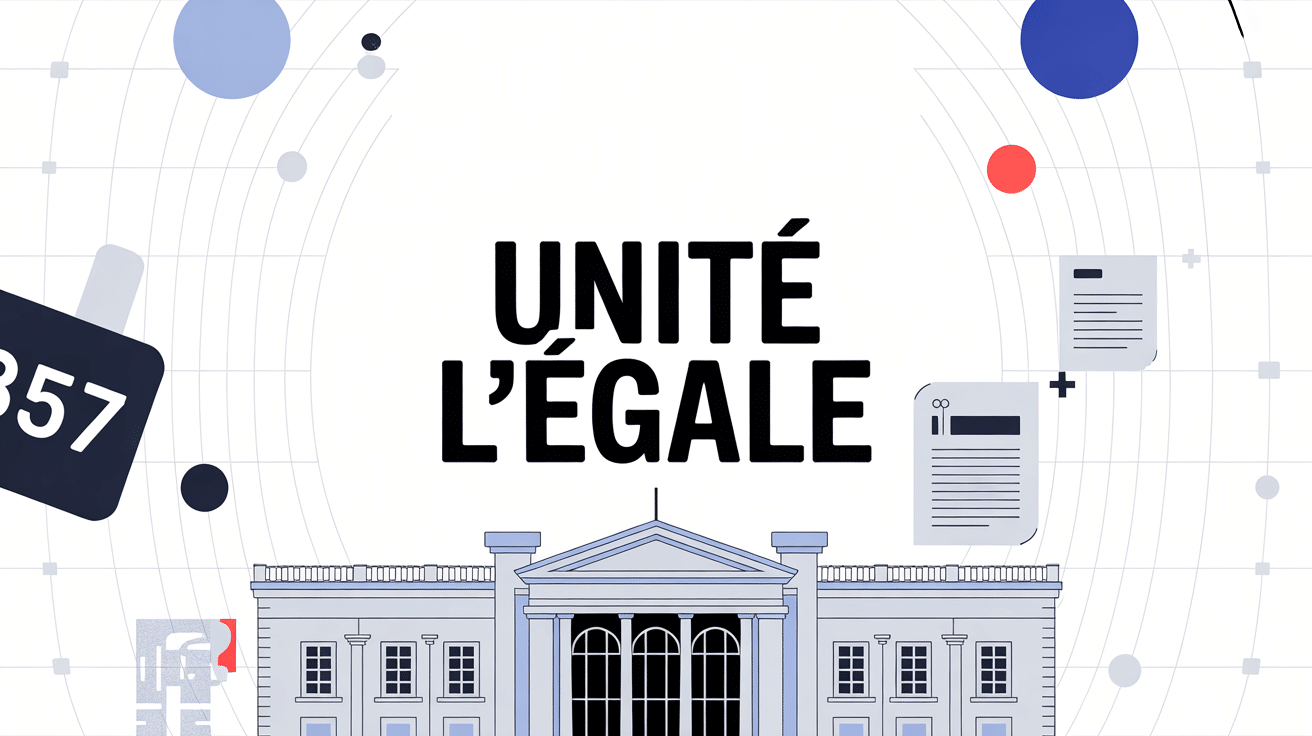 Représentation visuelle d'une unité légale avec numéro SIREN