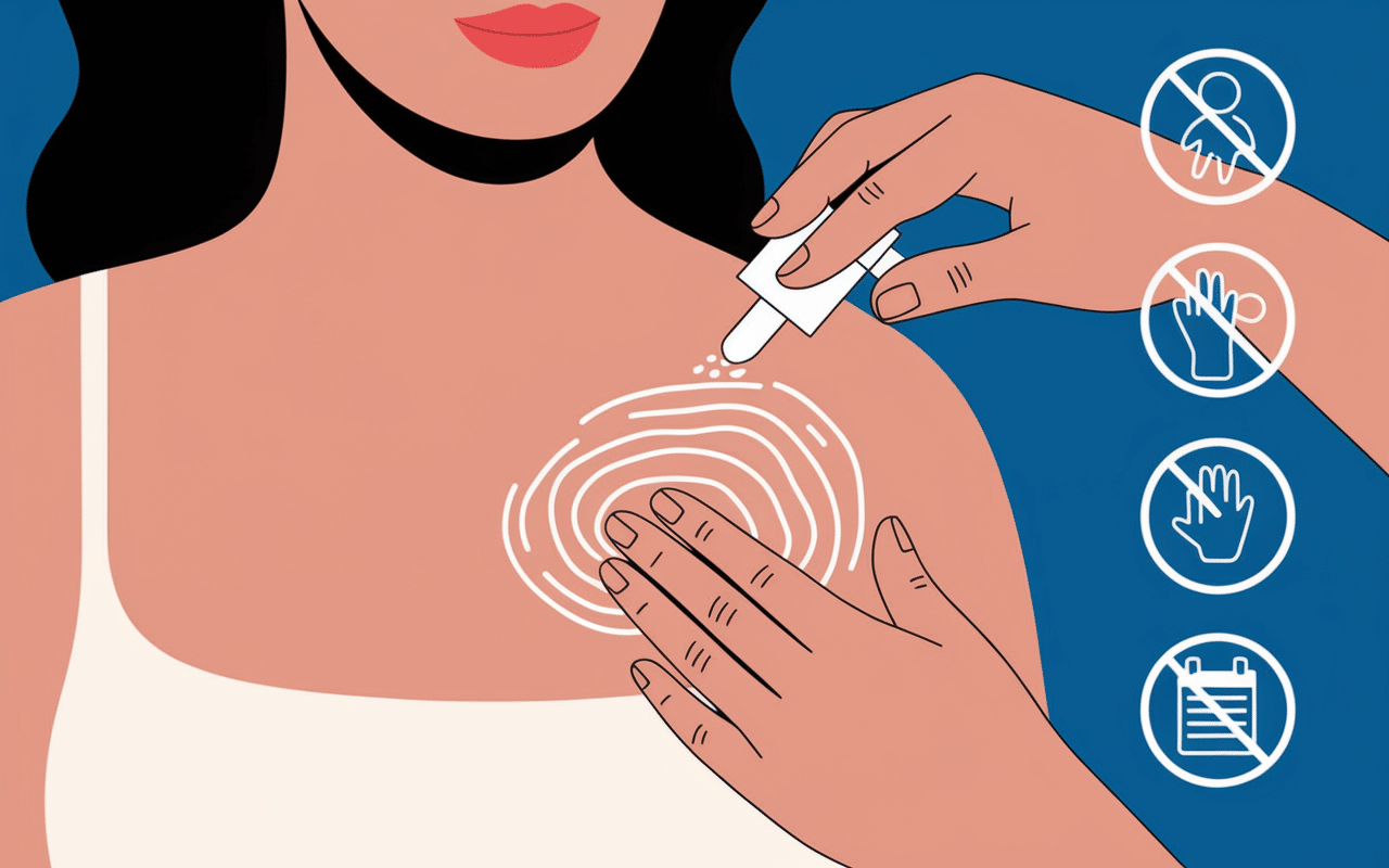 Application creme baume saint bernard avec pictogrammes precautions