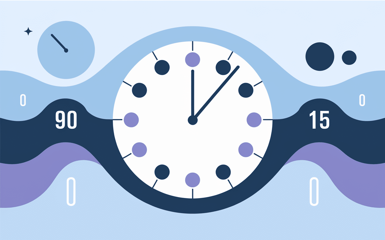 Diagramme des cycles de sommeil 90 minutes calculateur de sommeil