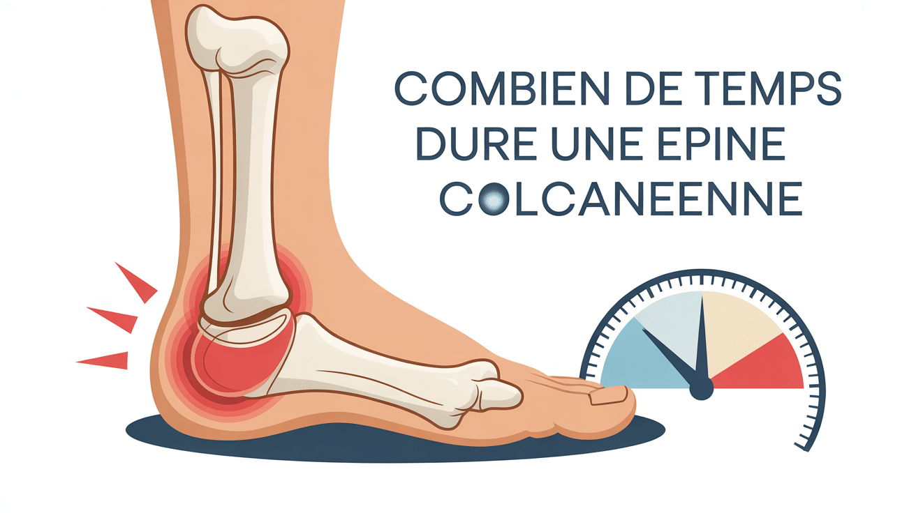 illustration medicale pied douleur talon epine calcaneenne