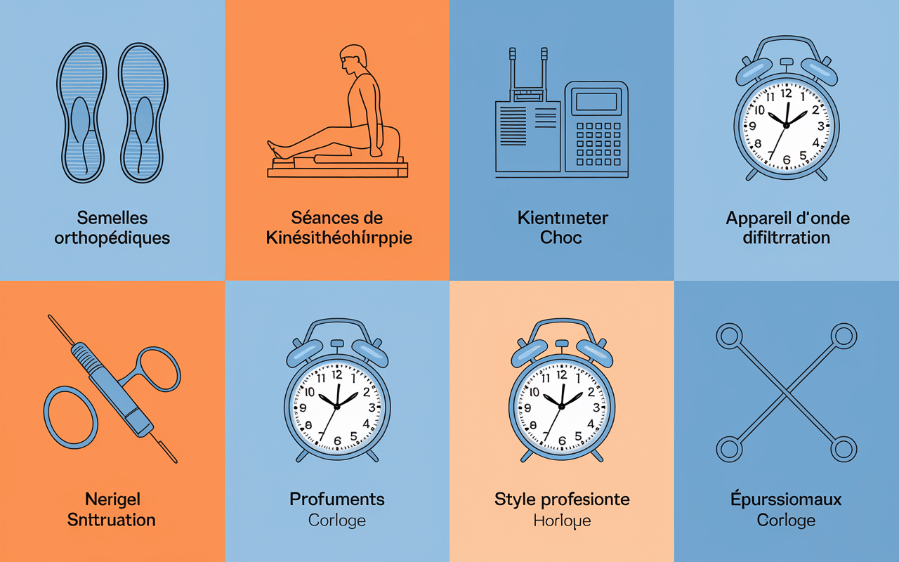 infographie duree guerison epine calcaneenne traitements