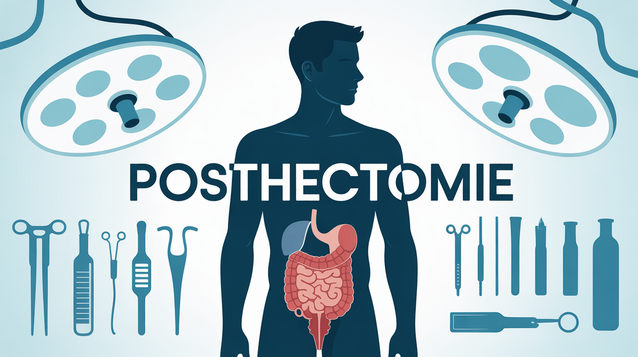 Illustration posthectomie anatomie masculine médicale