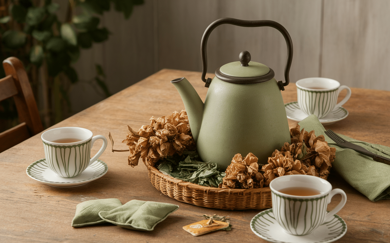 theiere tisanes infusion remede grand mere pour faire baisser le cholesterol