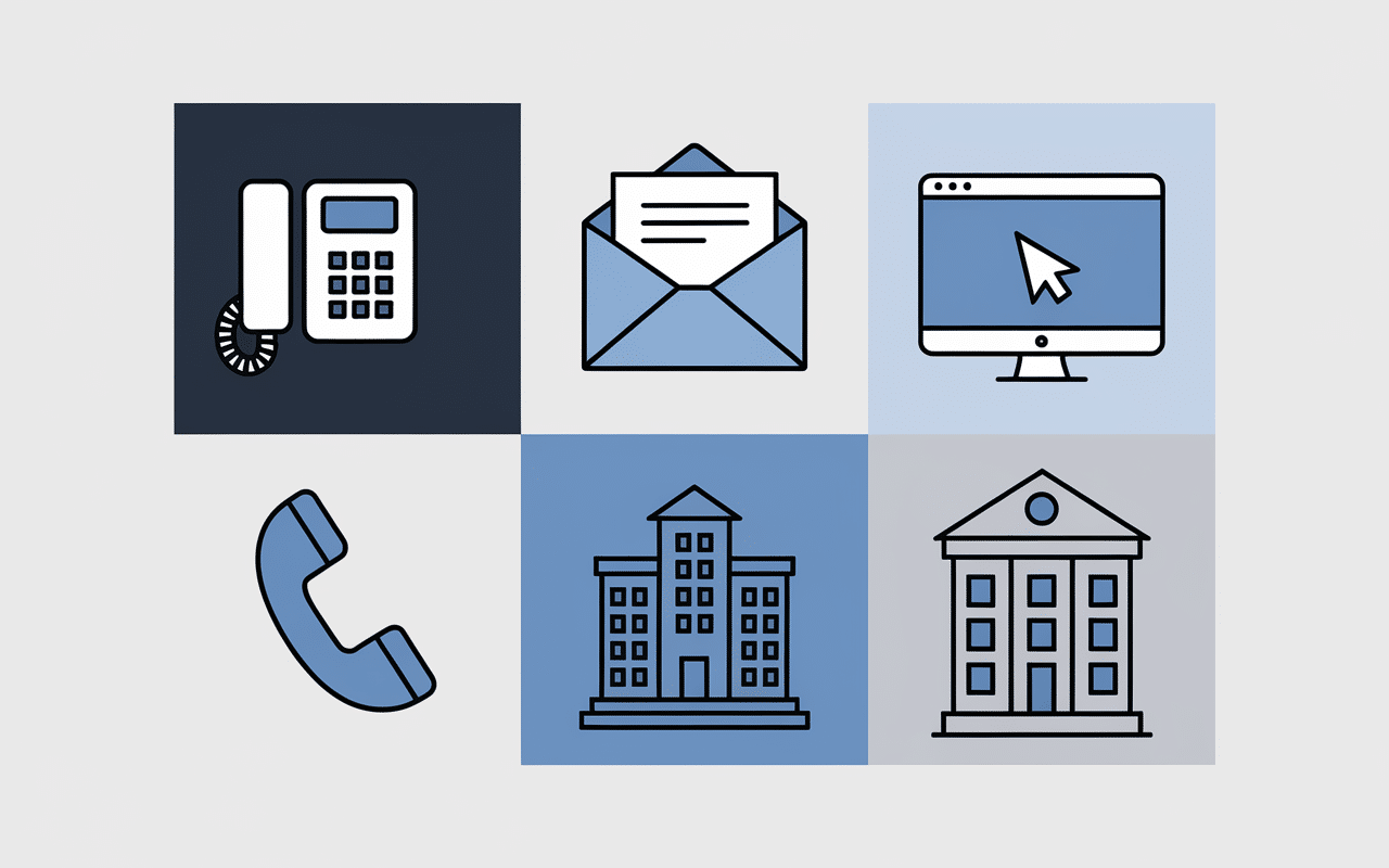 Icônes communication service clients medicys.fr