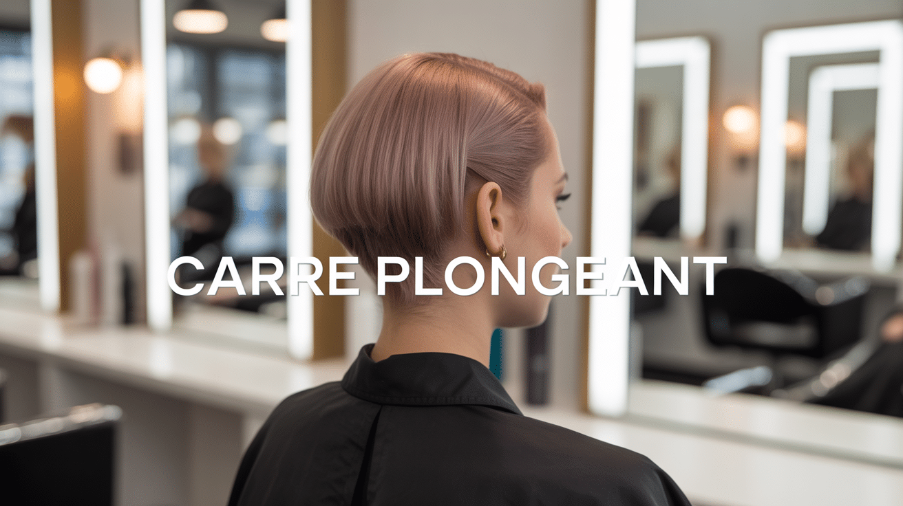 Carré plongeant salon de coiffure