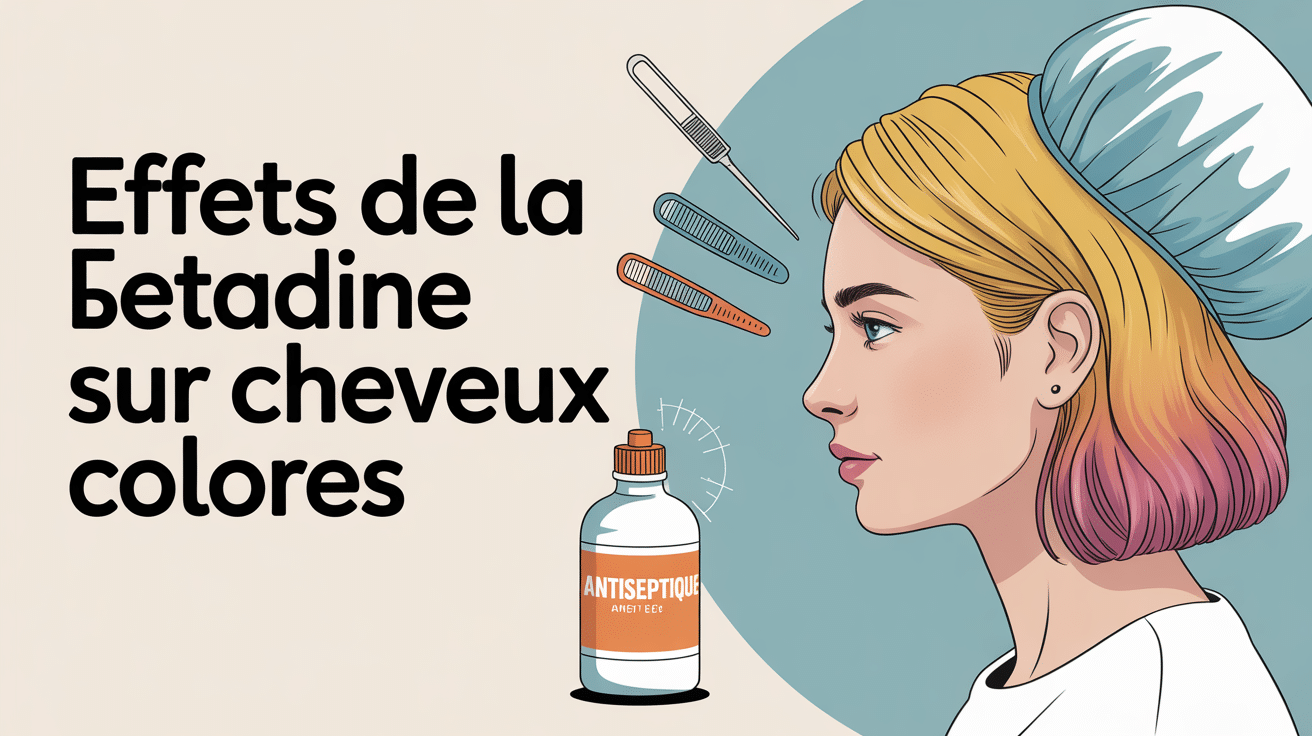 Effet bétadine sur cheveux colorés, femme blonde et antiseptique