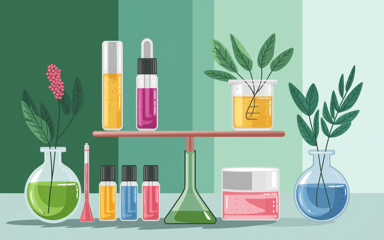 Laboratoire avec échantillons Garancia