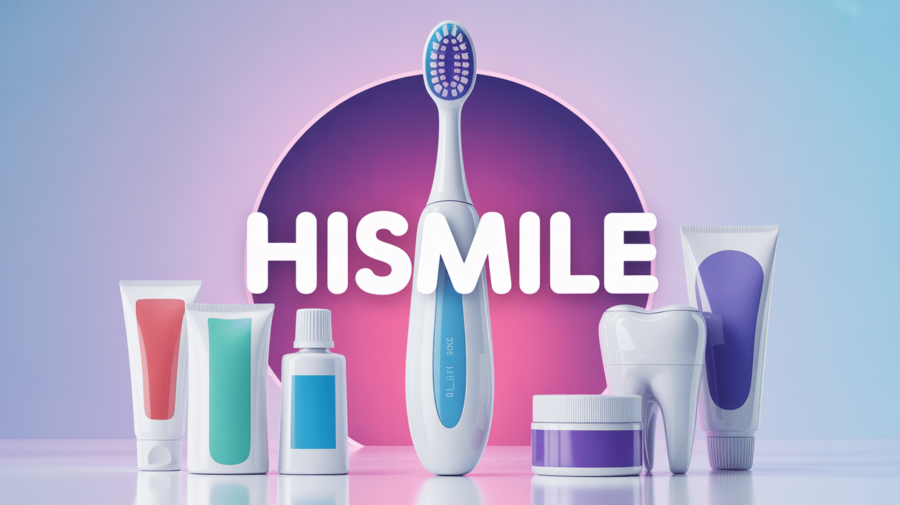 Brosse à dents électrique Hismile et produits dentaires