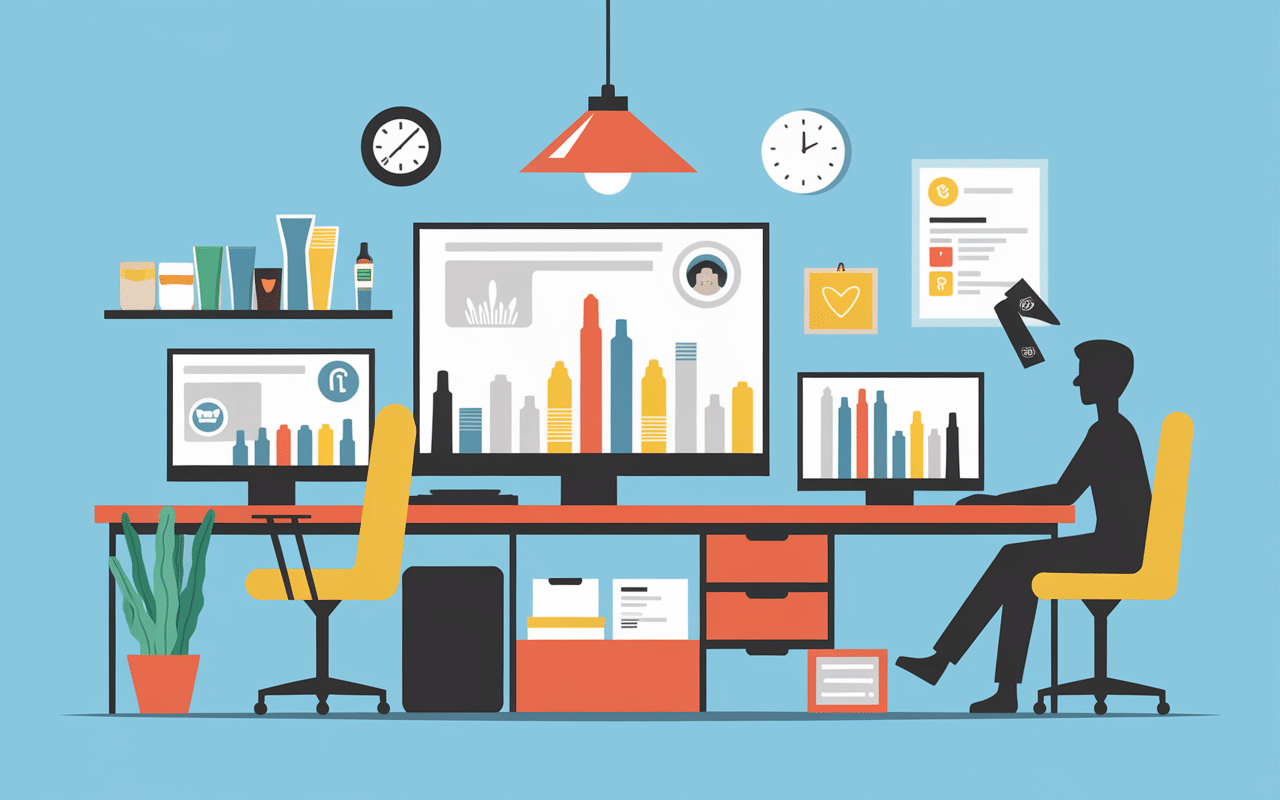 Illustration entreprise Hismile et produits