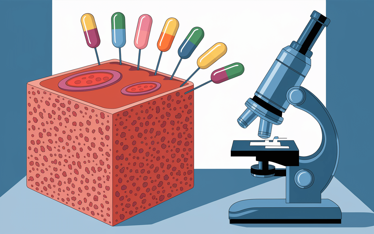 Schéma cellules cutanées et mélanocytes
