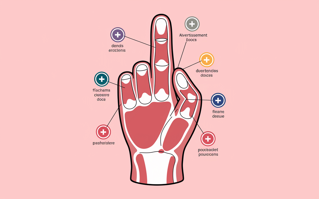 Coupe anatomique avec avertissements
