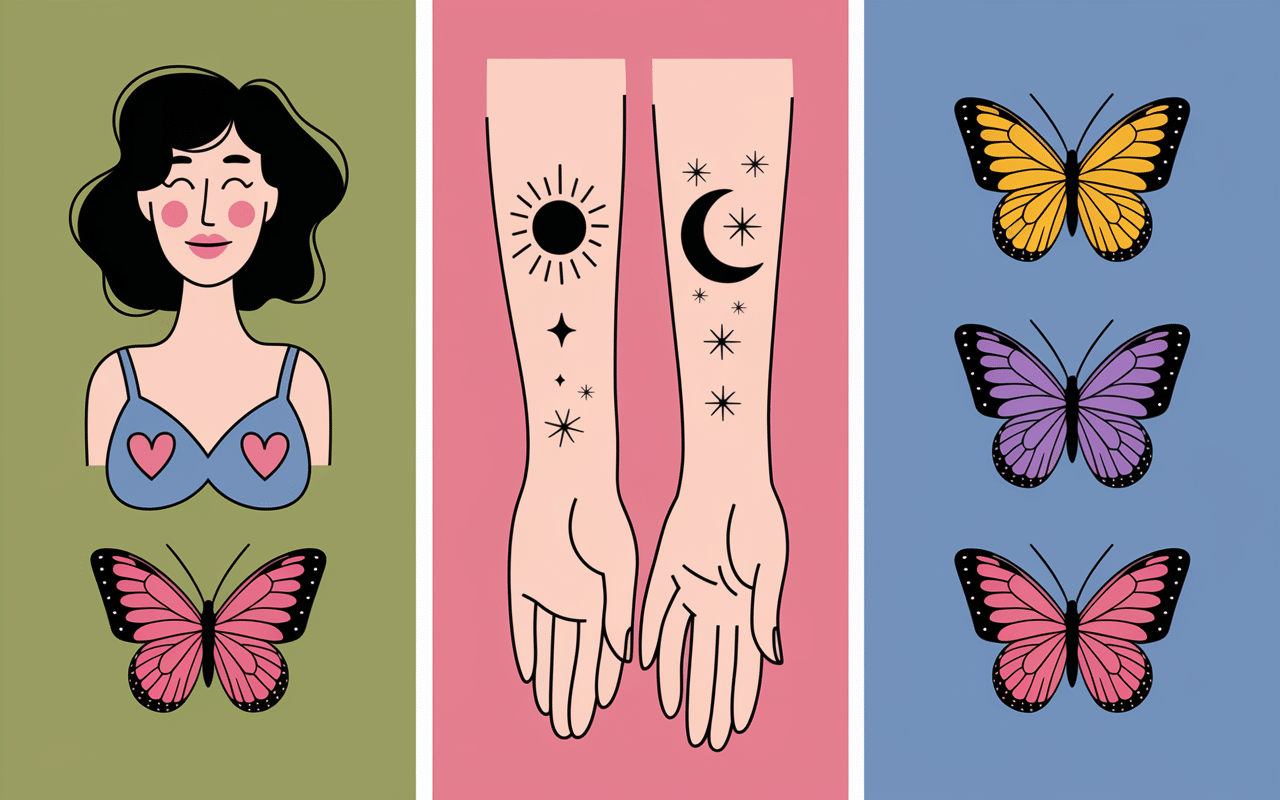 Différents types de tatouages en commun couple