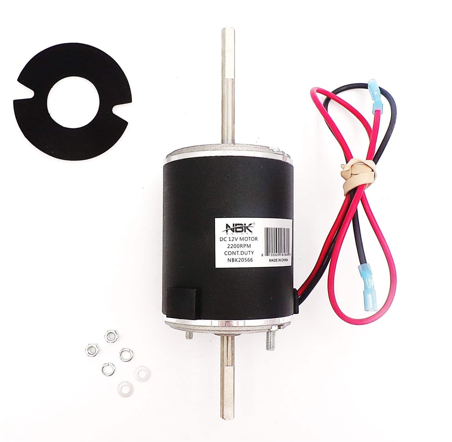 NBK-20566 232682 MOTOR DC 12V W/GASKET, 42W, 2600 RPM