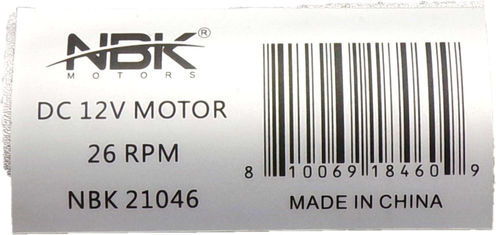 NBK-21046 AWNING DRIVE MOTOR 12VDC - Image 3