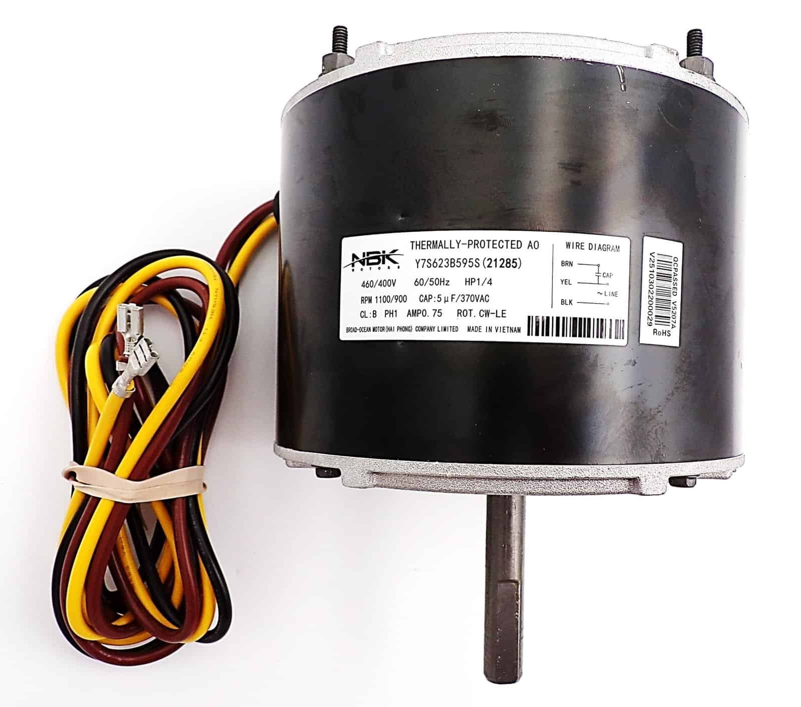 NBK-21285 CONDENSER MOTOR 1/4 HP 460/400V 50/60HZ