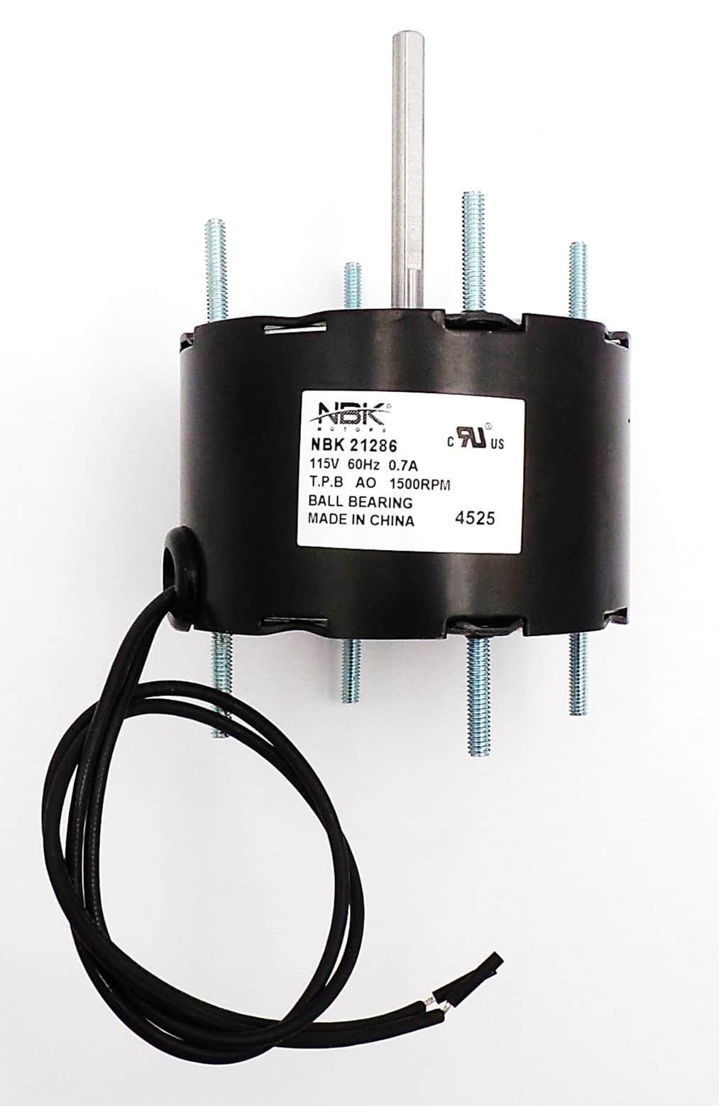 NBK-21286 BLOWER MOTOR 3.3 CCW 115V, 1/70 HP