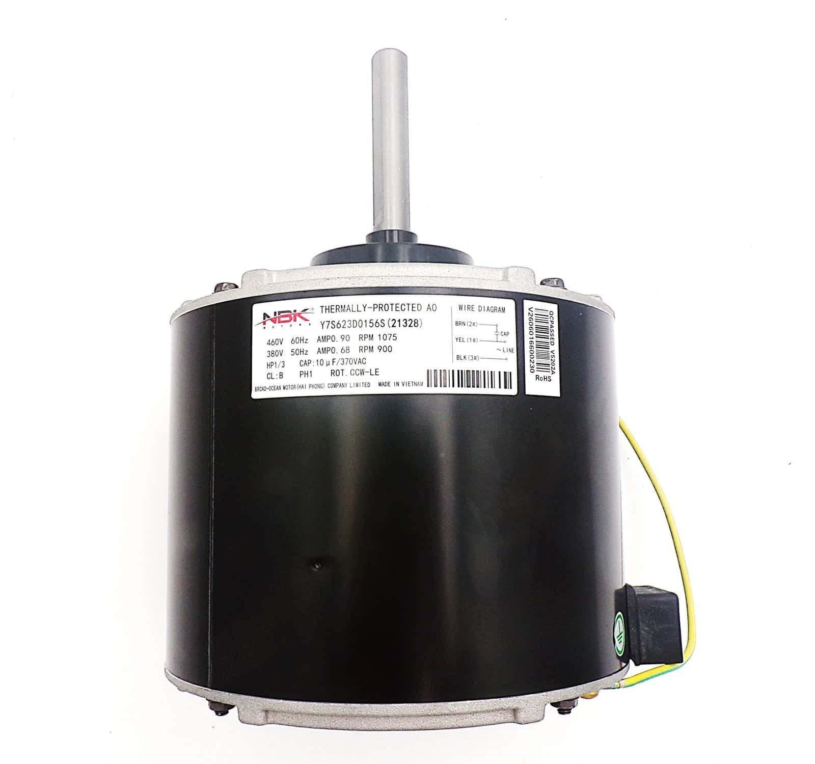 NBK-21328 CONDENSOR MOTOR 380/460V, 1/3 HP 50/60HZ