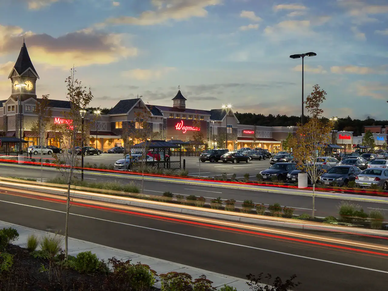 Wegmans store front at University Station, MA