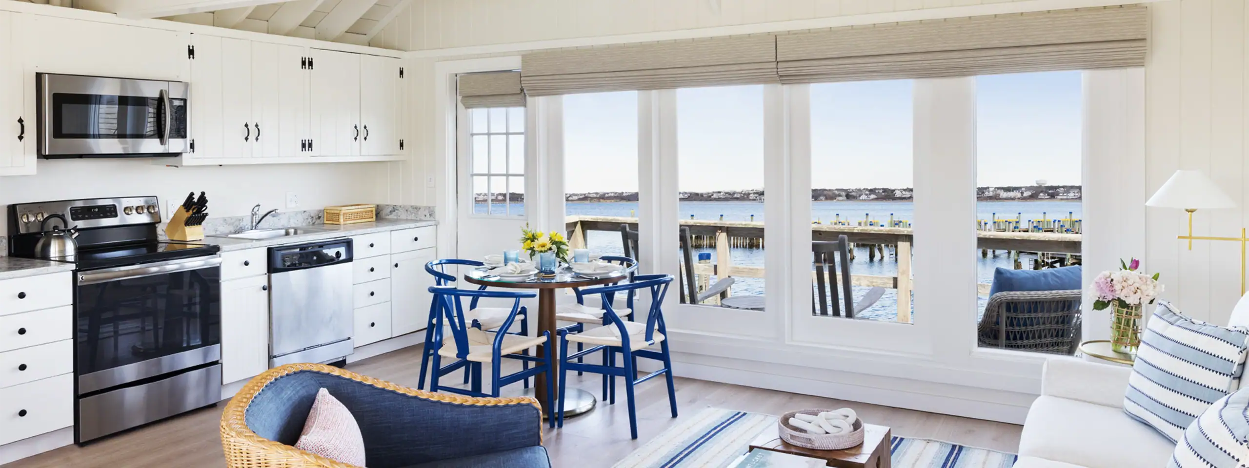 Indoors at the Nantucket Boat Basin Cottages
