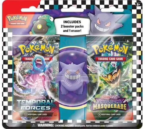 Nendo Addicts - Pokemon Scarlet And Violet 2024 Eraser Blister Set Gengar Bellibolt