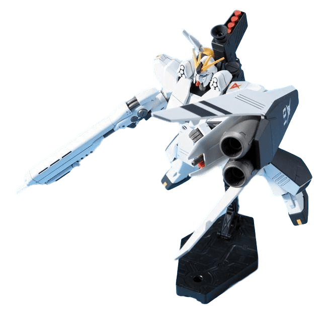 Nendo Addicts - Bandai - Mobile Suit Gundam Char's Counterattack Nu Gundam (heavy Weapon System) Hg Pose5