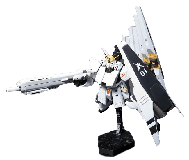 Nendo Addicts - Bandai - Mobile Suit Gundam Char's Counterattack Nu Gundam (heavy Weapon System) Hg Pose7