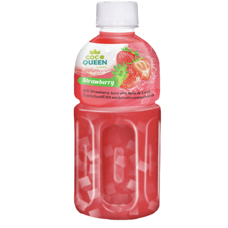 Nendo Addicts - Coco Queen Strawberry Flavoured Drink With Nata De Coco