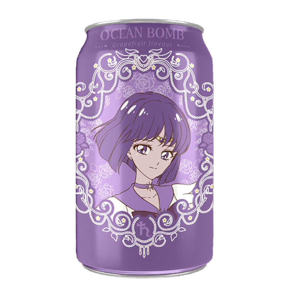 Nendo Addicts - Ocean Bomb Sailor Moon Sailor Saturn Sparkling Water - Grapefruit Flavor 330 Ml